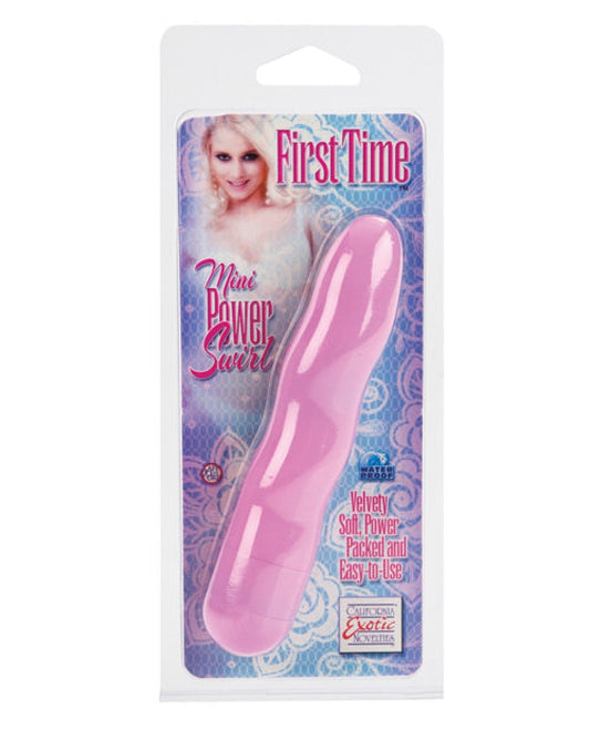 Doll Authority Vibrators Pink First Time Mini Power Swirl