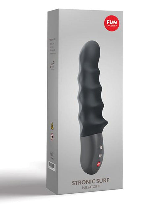 Doll Authority Vibrators Black Fun Factory Stronic Surf Wavy Vibrator