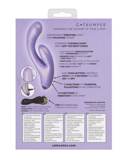 Doll Authority Vibrators G-love G-thumper - Purple