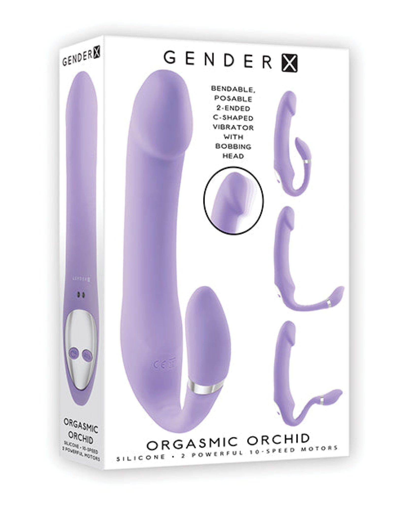 Doll Authority Vibrators Gender X Orgasmic Orchid Posable Vibrator - Purple