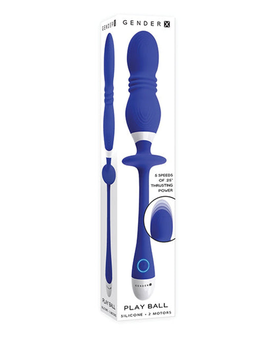 Doll Authority Vibrators Gender X Play Ball - Blue