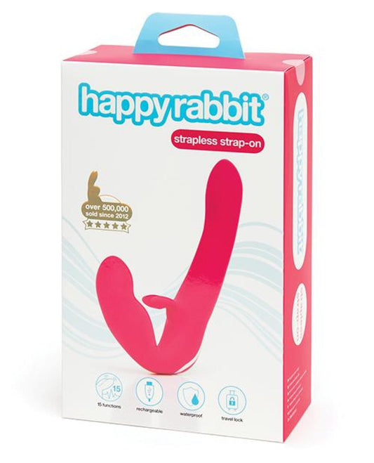 Doll Authority Vibrators Happy Rabbit Strapless Strap On Rabbit Vibe - Pink