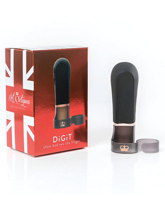 Doll Authority Vibrators Hot Octopuss Digit Finger Vibe - Black