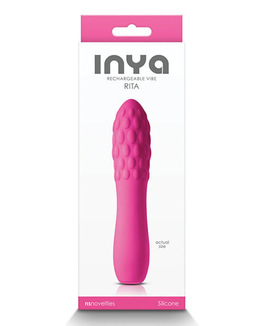 Doll Authority Vibrators Pink Inya Rita Rechargeable Vibe