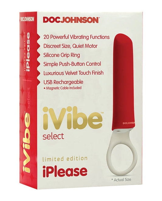 Doll Authority Vibrators Ivibe Select Iplease Limited Edition - Red-white