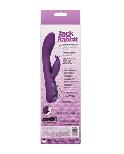 Doll Authority Vibrators Jack Rabbit Elite Warming Rabbit - Purple