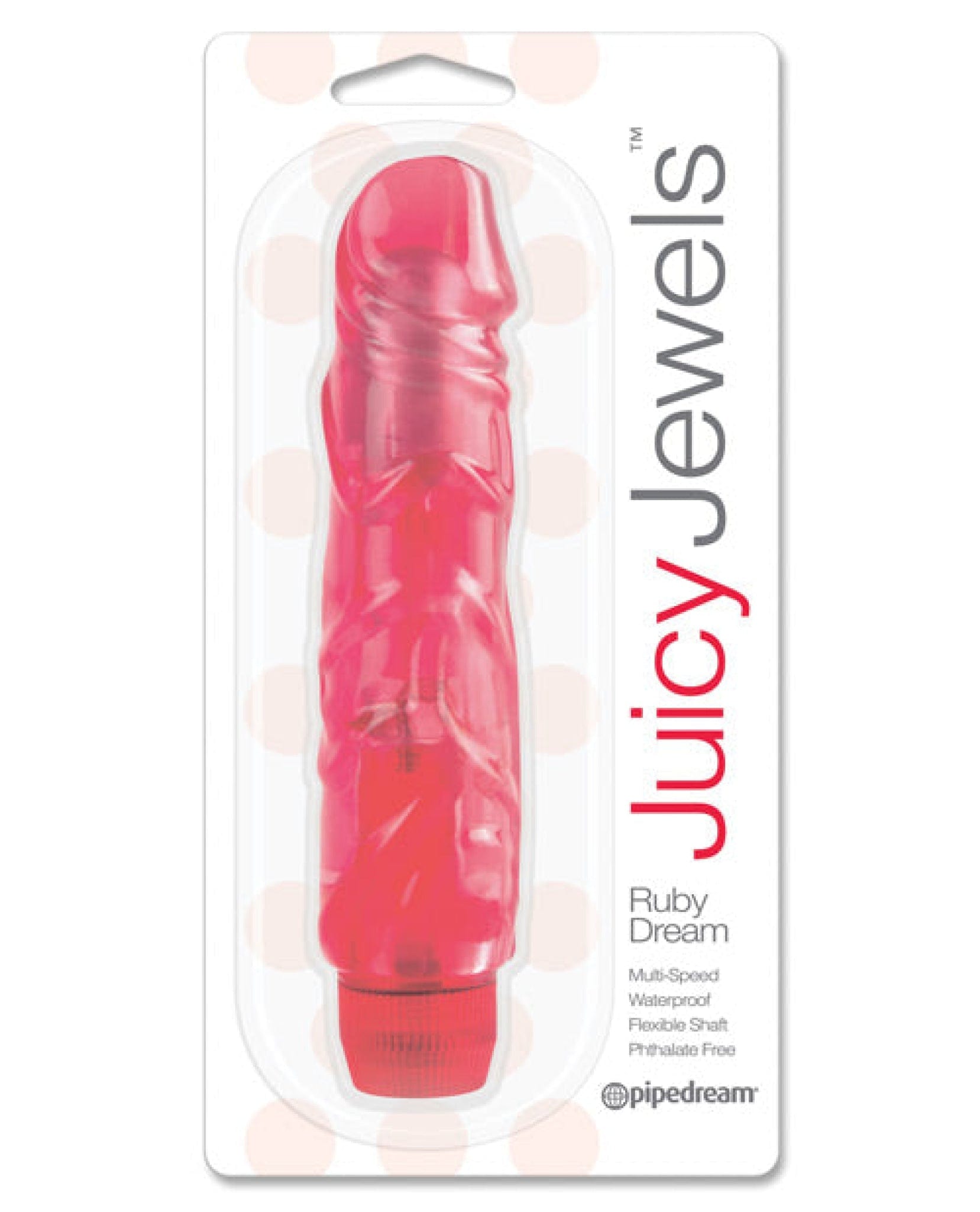 Doll Authority Vibrators Juicy Jewels Ruby Dream Vibrator - Red