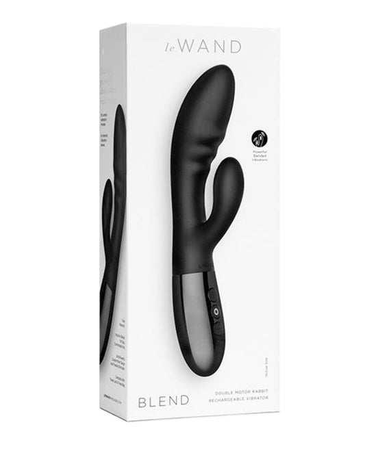 Doll Authority Vibrators Black Le Wand Blend Double Motor Rabbit Rechargeable Vibrator