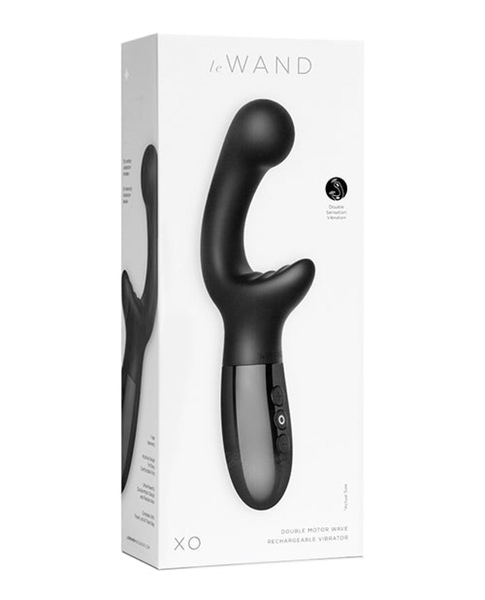Doll Authority Vibrators Black Le Wand Xo Double Motor Wave Rechargeable Vibrator -