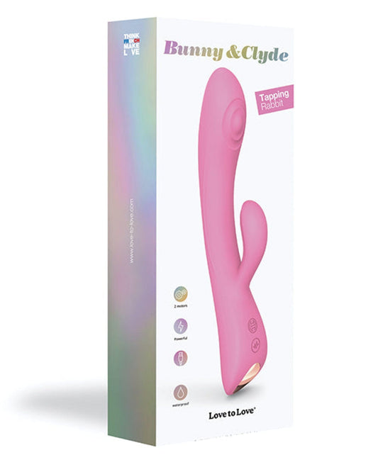 Doll Authority Vibrators Pink Passion Love To Love Bunny & Clyde Tapping Rabbit