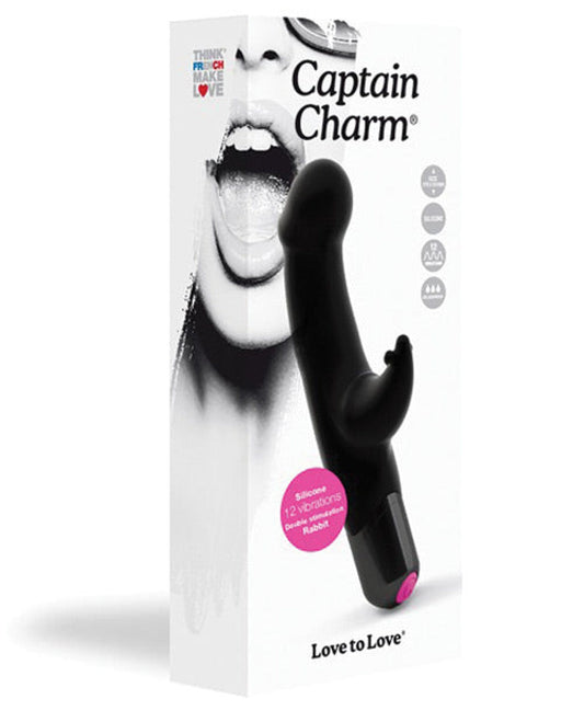 Doll Authority Vibrators Love To Love Captain Charm Rabbit - Black