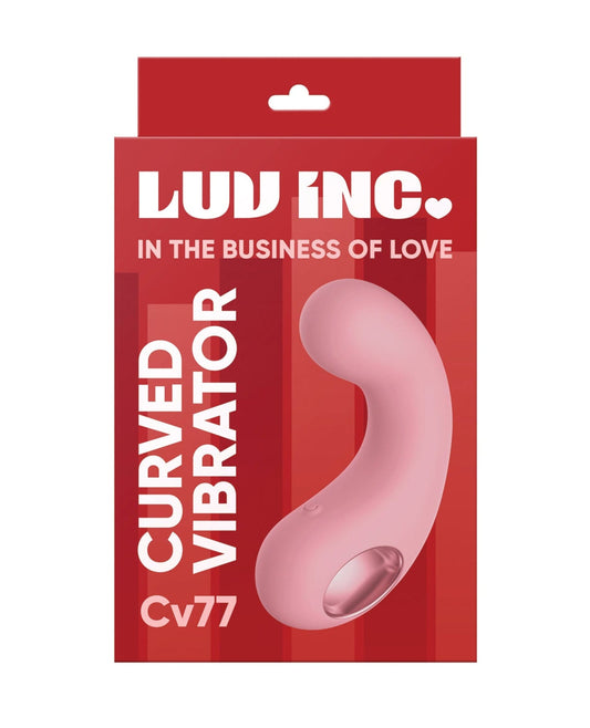 Doll Authority Vibrators Light Pink Luv Inc. Curved Vibrator