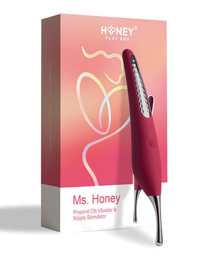 Doll Authority Vibrators Ms. Honey Pinpoint Clit Vibrator & Nipple Stimulator - Red Wine