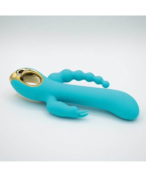 Doll Authority Vibrators Natalie's Toy Box Mighty Magic Clit, G-Spot & Anal Vibrator - Aqua