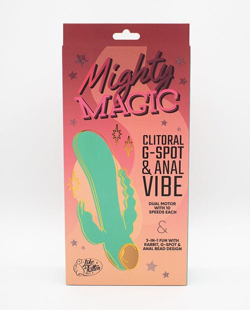 Doll Authority Vibrators Natalie's Toy Box Mighty Magic Clit, G-Spot & Anal Vibrator - Aqua