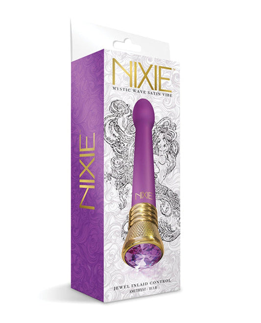 Doll Authority Vibrators Nixie Mystic Wave Satin Bulb Vibe - 10 Function Amethyst