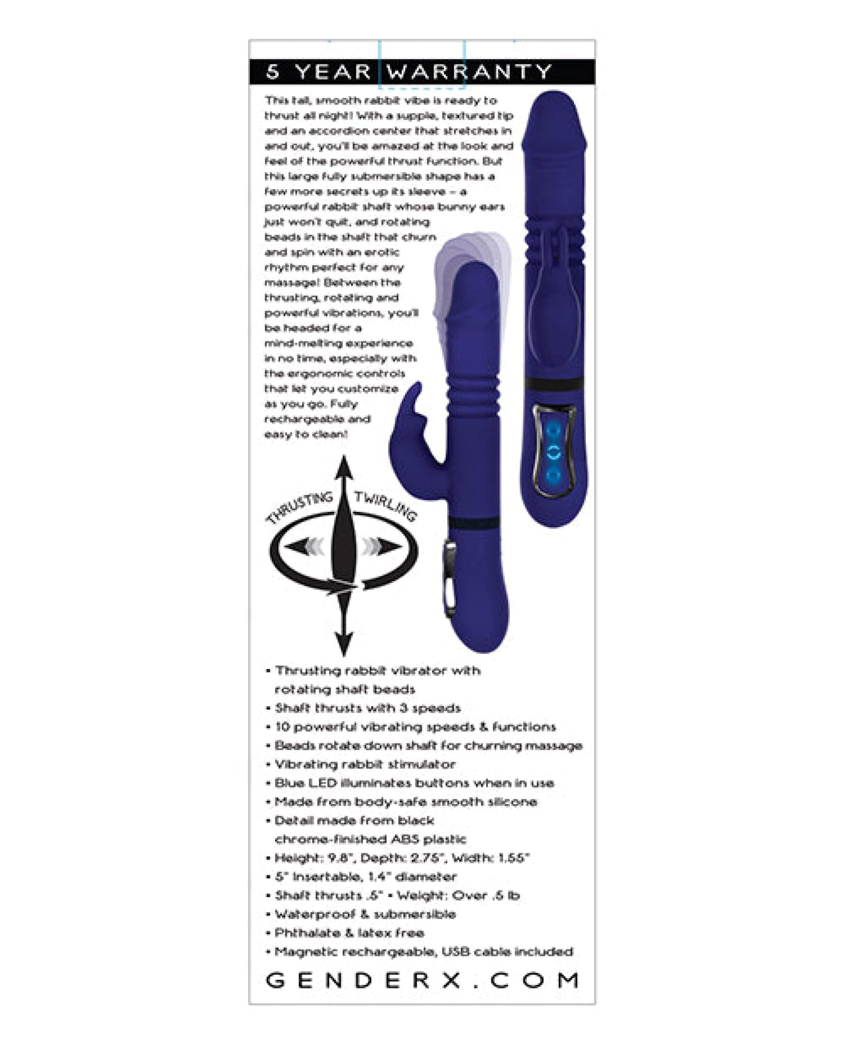 Doll Authority Vibrators No Eta Gender X All In One - Purple