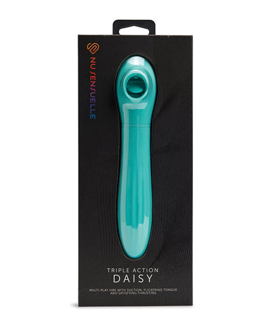 Doll Authority Vibrators Neon Blue Nu Sensuelle Triple Action Daisy