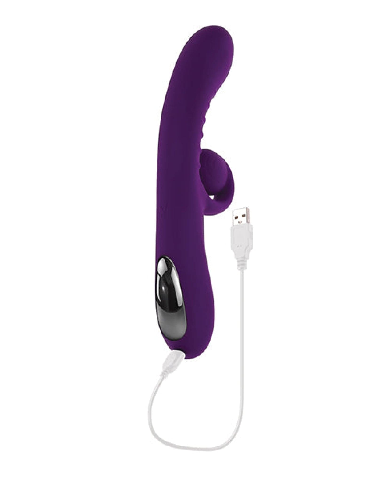 Doll Authority Vibrators Playboy Pleasure Curlicue Rabbit Vibrator - Acai