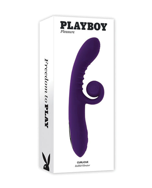 Doll Authority Vibrators Playboy Pleasure Curlicue Rabbit Vibrator - Acai