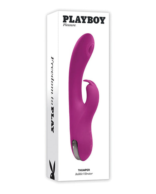 Doll Authority Vibrators Playboy Pleasure Thumper Rabbit Vibrator - Wild Aster