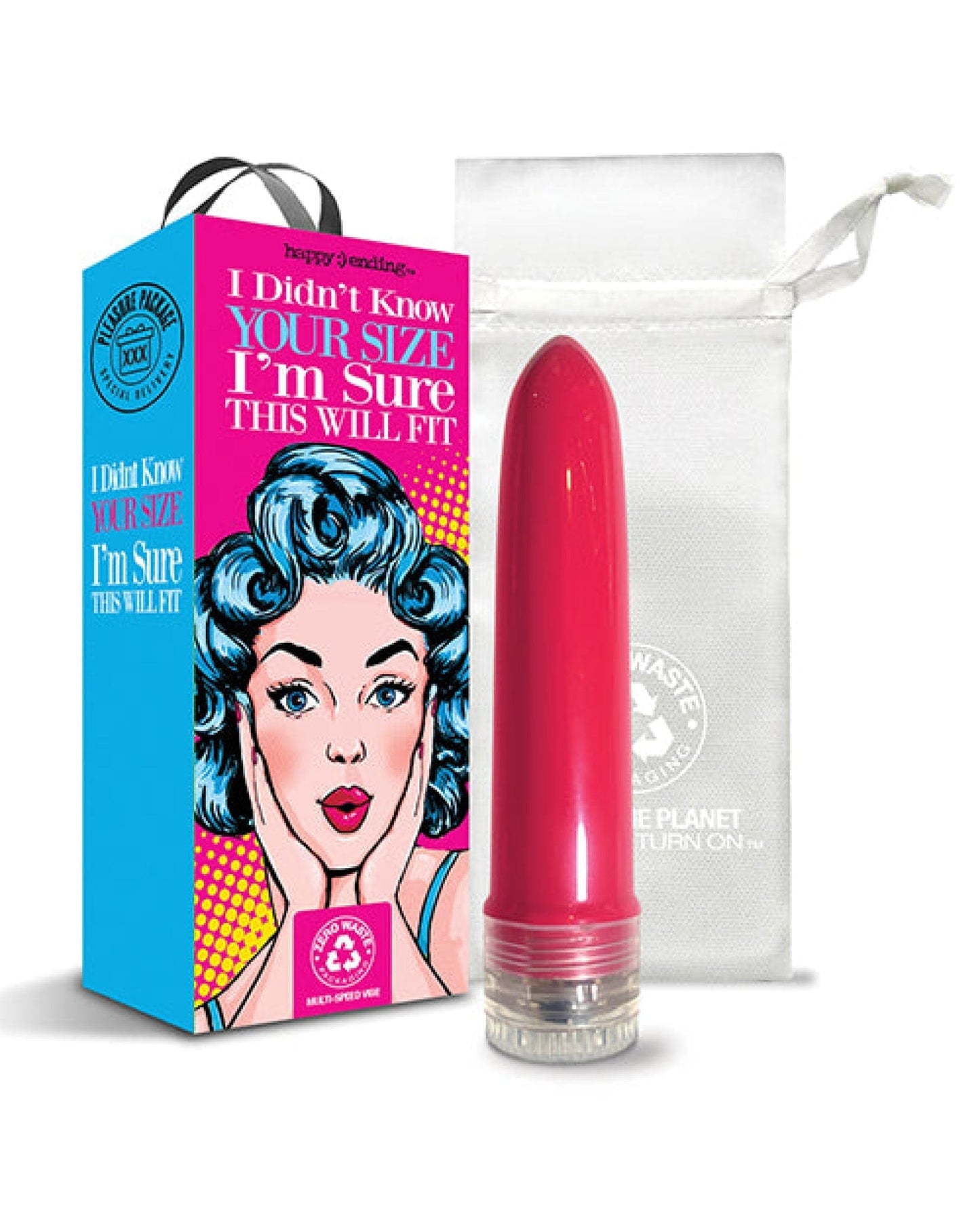 Doll Authority Vibrators Pleasure Package I Didn't Know Your Size 4" Multi Speed Vibe  - Red