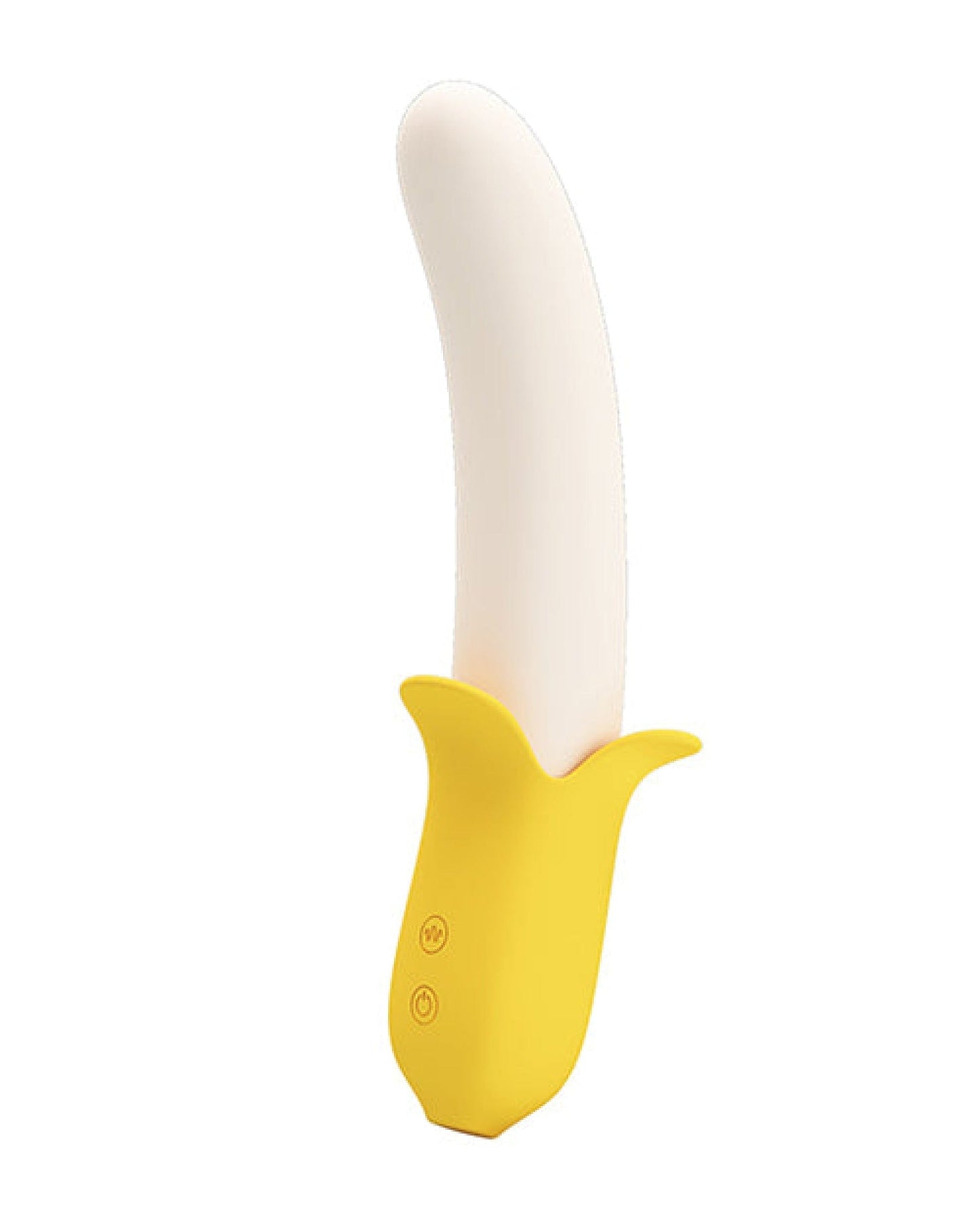 Doll Authority Vibrators Pretty Love Banana Geek Thrusting Vibrator - Yellow