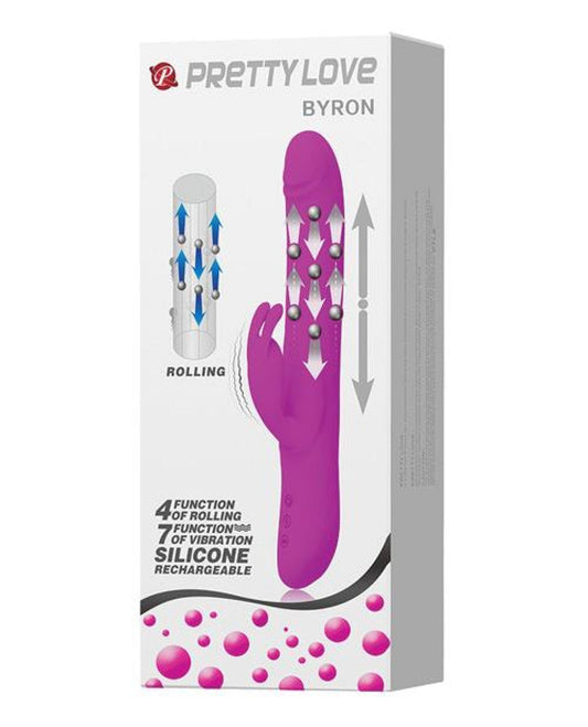 Doll Authority Vibrators Pretty Love Byron Thrusting Rabbit - Fuchsia