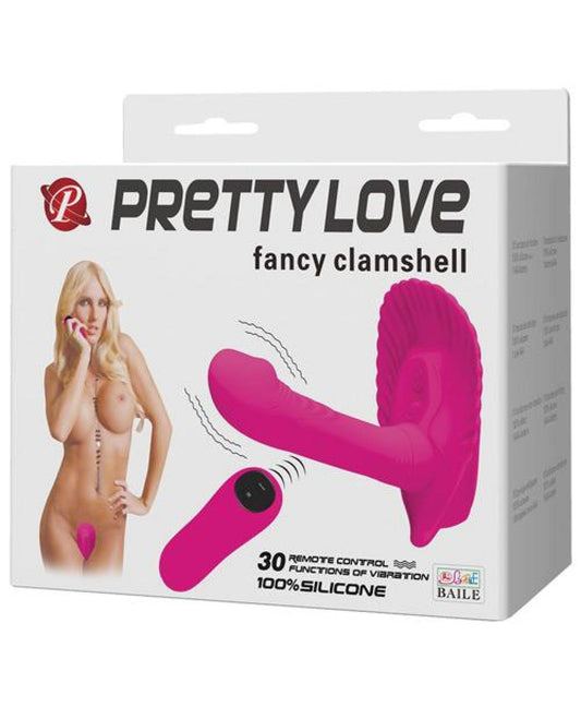 Doll Authority Vibrators Pretty Love Fancy Remote Control Clamshell 30 Function - Fuchsia