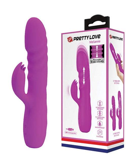 Doll Authority Vibrators Pretty Love Melanie Thrusting Rabbit - Fuchsia