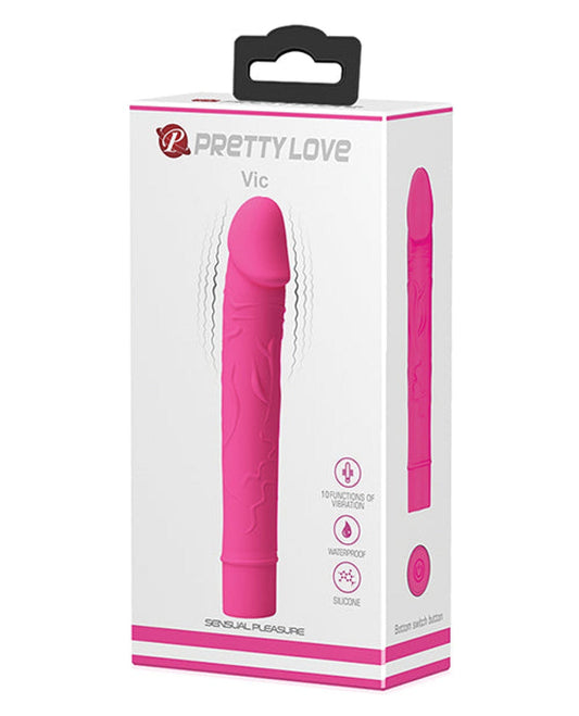 Doll Authority Vibrators Pretty Love Vic 10 Function - Fuchsia