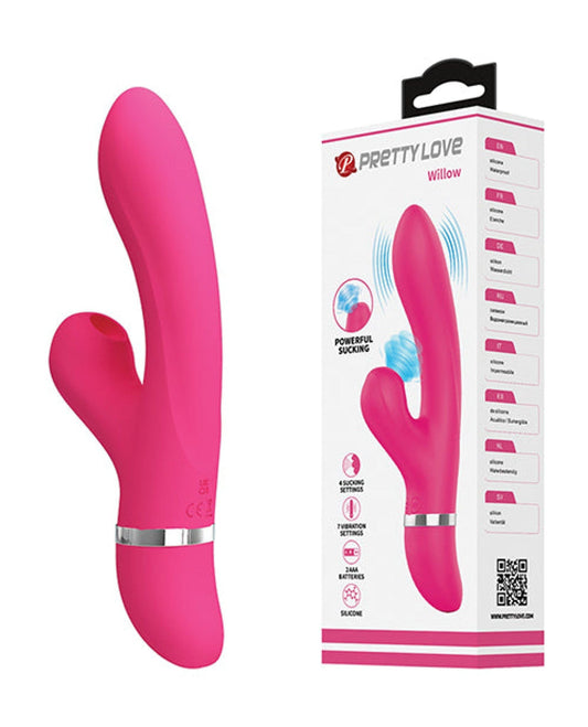 Doll Authority Vibrators Pretty Love Willow Sucking Rabbit - Pink