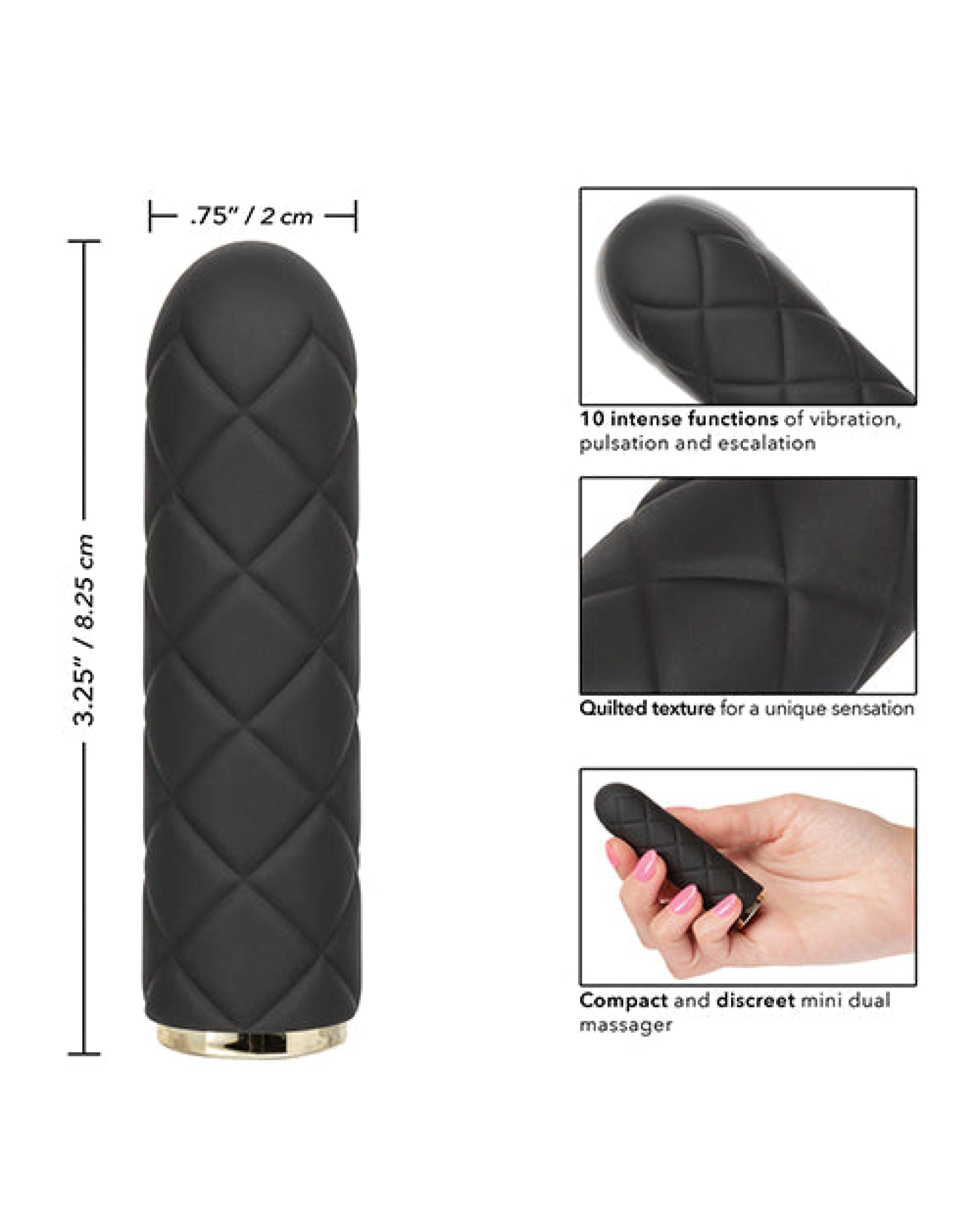 Doll Authority Vibrators Raven Quilted Seducer