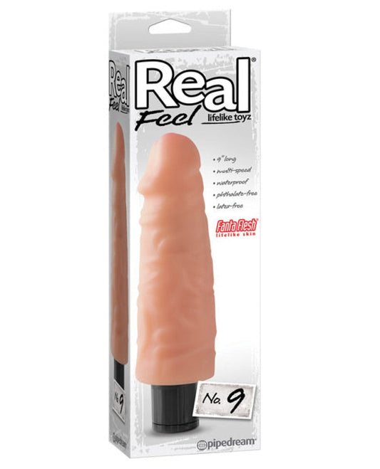 Doll Authority Vibrators Flesh "Real Feel No. 9 Long 9"" Vibe Waterproof"