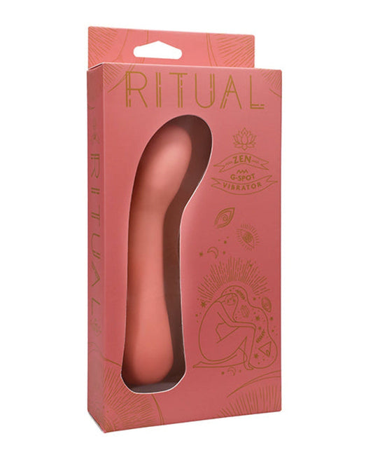 Doll Authority Vibrators Ritual Zen Rechargeable Silicone G-spot Vibe - Coral