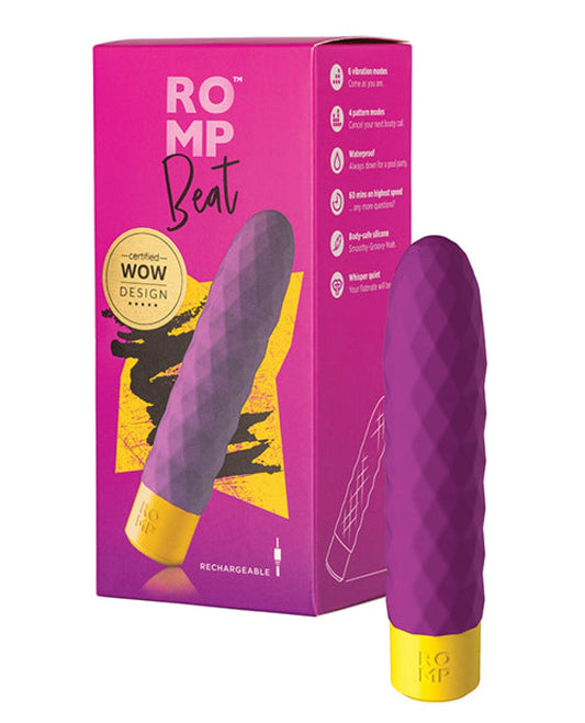 Doll Authority Vibrators Romp Beat Bullet Vibrator - Purple