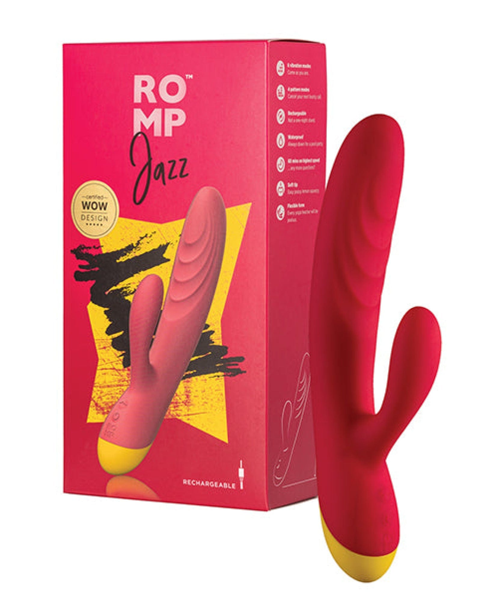 Doll Authority Vibrators Romp Jazz Rabbit Vibrator - Berry