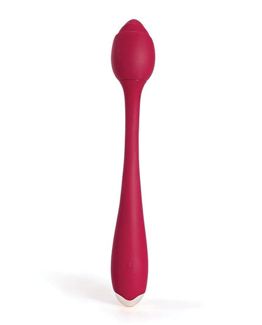 Doll Authority Vibrators Rosette Clitoral & G Spot Vibrator - Red