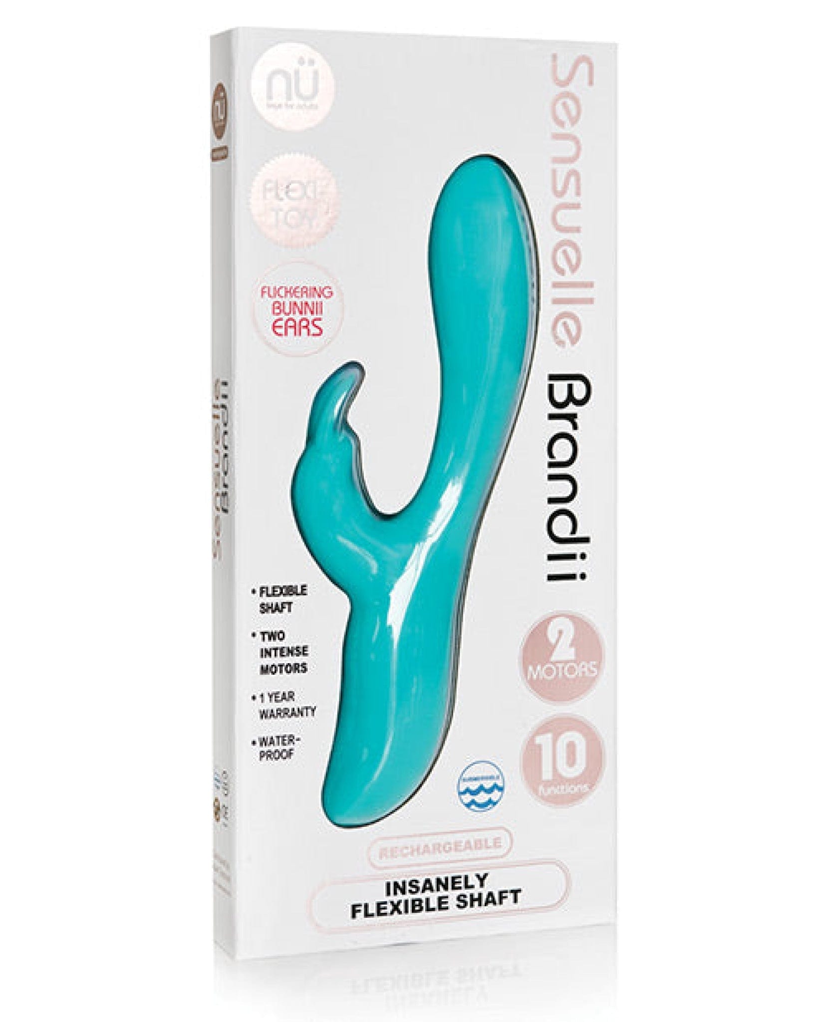 Doll Authority Vibrators Teal Sensuelle Brandii Bendable Rabbit