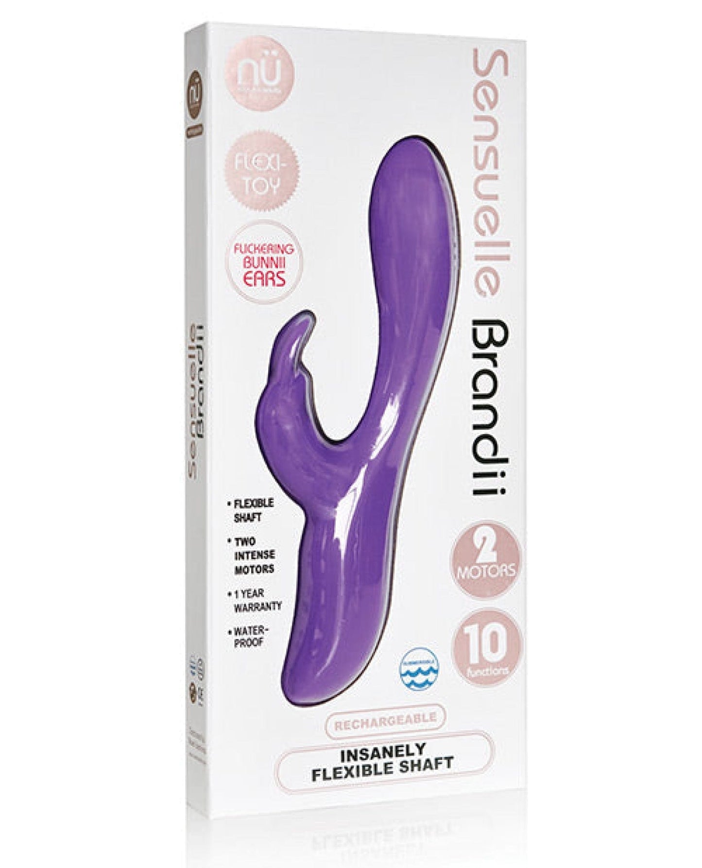 Doll Authority Vibrators Purple Sensuelle Brandii Bendable Rabbit