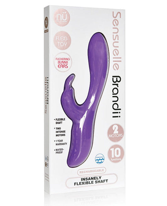 Doll Authority Vibrators Purple Sensuelle Brandii Bendable Rabbit