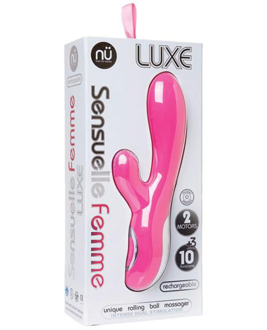 Doll Authority Vibrators Pink Sensuelle Femme Luxe 10 Fun Rabbit Massager