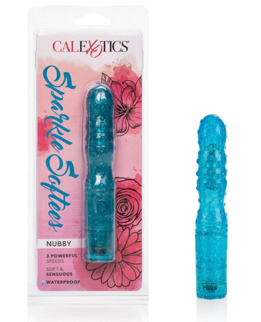 Doll Authority Vibrators Sparkle Softees Nubbie - Blue