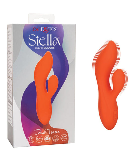 Doll Authority Vibrators Stella Liquid Silicone Dual Teaser - Red
