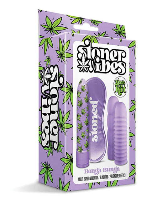Doll Authority Vibrators Stoner Vibes Bonga Bunga Stash Kit - Purple