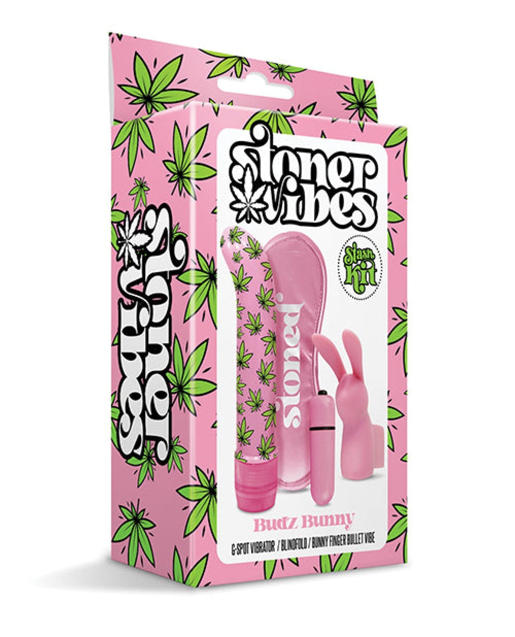 Doll Authority Vibrators Stoner Vibes Budz Bunny Stash Kit - Pink