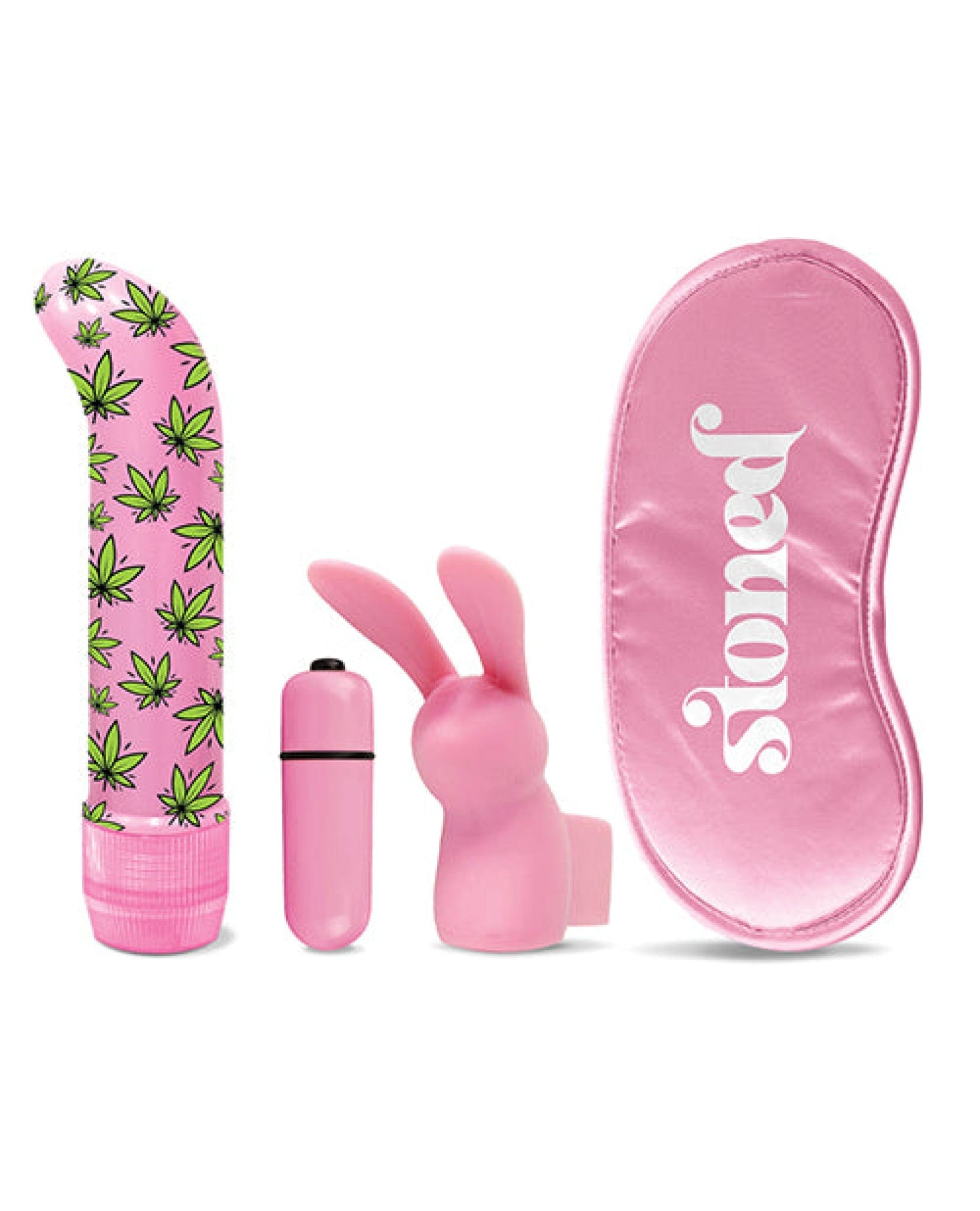 Doll Authority Vibrators Stoner Vibes Budz Bunny Stash Kit - Pink