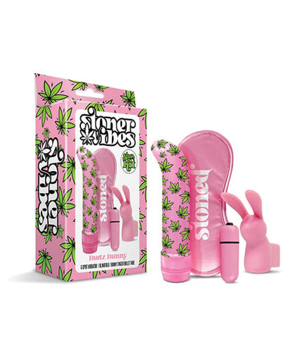 Doll Authority Vibrators Stoner Vibes Budz Bunny Stash Kit - Pink