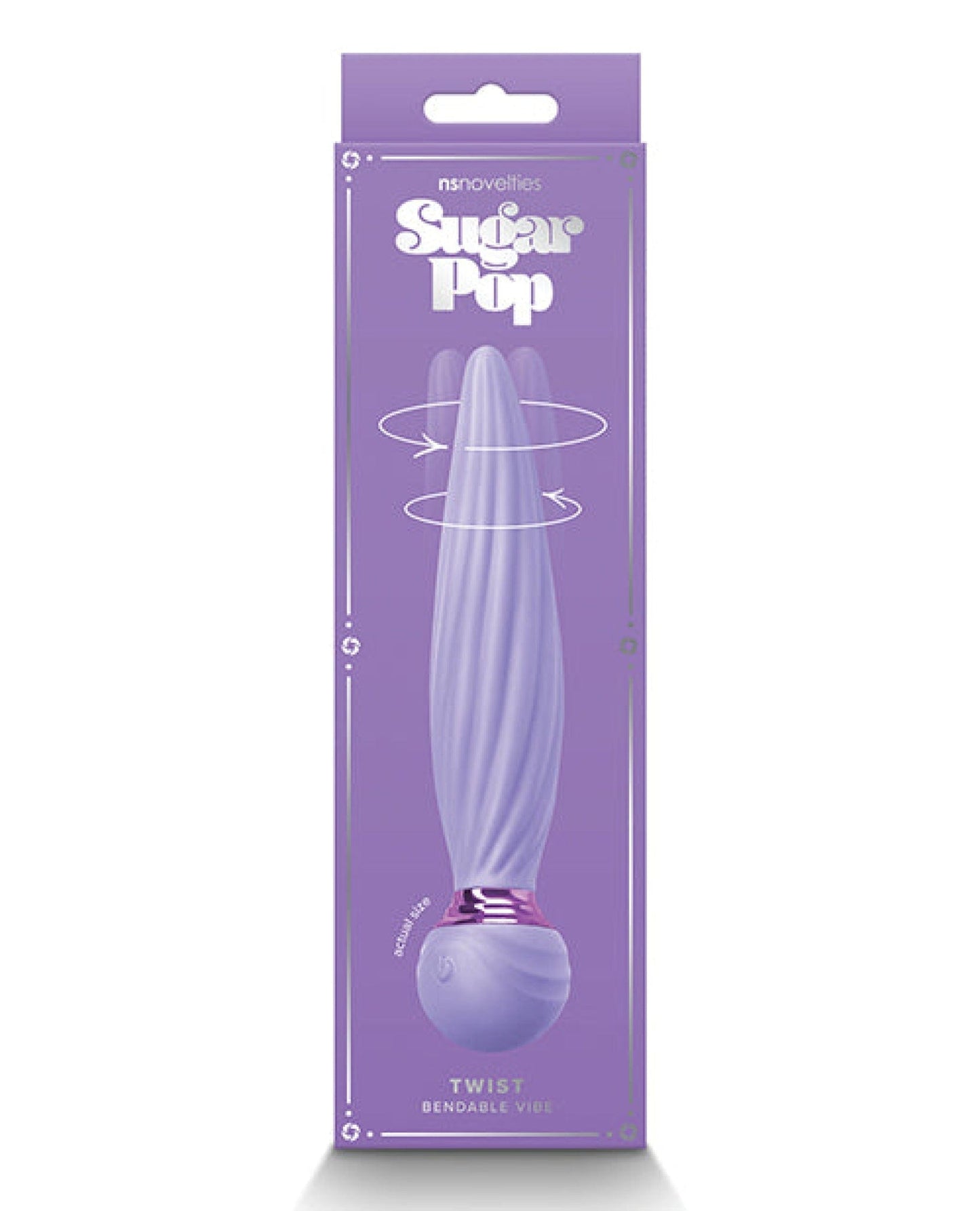 Doll Authority Vibrators Purple Sugar Pop Twist Bendable Vibe