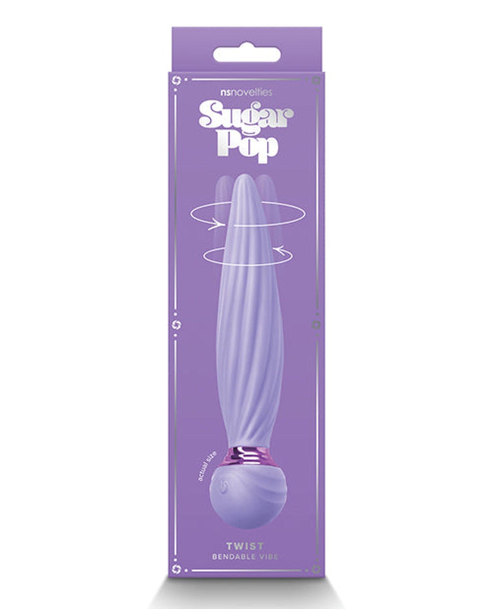 Doll Authority Vibrators Purple Sugar Pop Twist Bendable Vibe